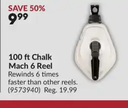 Princess Auto 100 ft Chalk Mach 6 Reel offer