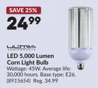 Princess Auto LED 5,000 Lumen Corn Light Bulb offer