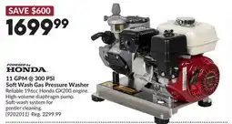 Princess Auto 11 GPM @ 300 PSI Soft Wash Gas Pressure Washer offer