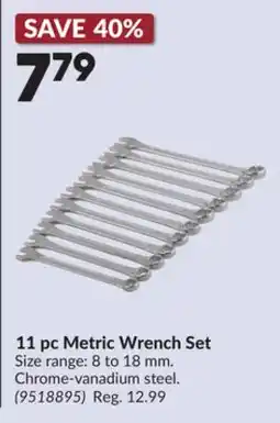 Princess Auto 11 pc Metric Wrench Set offer