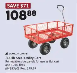 Princess Auto 800 lb Steel Utility Cart offer