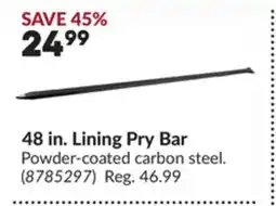 Princess Auto 48 in. Lining Pry Bar offer