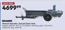 Princess Auto Manure Spreader, Special Order Only offer