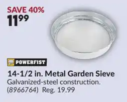 Princess Auto 14-1/2 in. Metal Garden Sieve offer