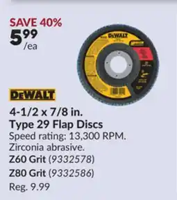 Princess Auto 4-1/2 x 7/8 in. Type 29 Flap Discs offer
