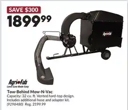 Princess Auto Tow-Behind Mow-N-Vac offer