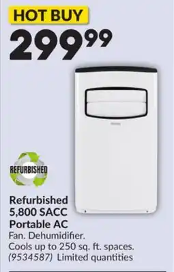 Princess Auto 5,800 SACC Portable AC offer