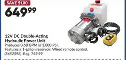 Princess Auto 12V DC Double-Acting Hydraulic Power Unit offer