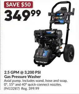 Princess Auto 2.5 GPM @ 3,200 PSI Gas Pressure Washer offer