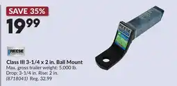 Princess Auto Class III 3-1/4 x 2 in. Ball Mount offer