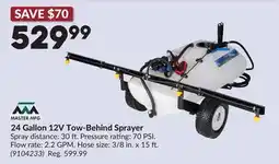 Princess Auto 24 Gallon 12V Tow-Behind Sprayer offer