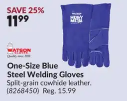 Princess Auto One-Size Blue Steel Welding Gloves offer