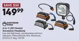 Princess Auto 6-in-1 LED Heated Snowplow Headlamp offer