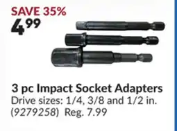 Princess Auto 3 pc Impact Socket Adapters offer