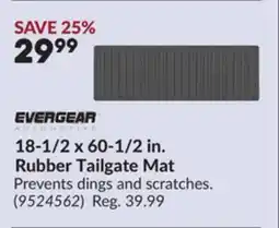Princess Auto 18-1/2 x 60-1/2 in. Rubber Tailgate Mat offer