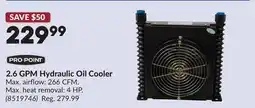 Princess Auto 2.6 GPM Hydraulic Oil Cooler offer
