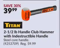 Princess Auto 2-1/2 lb Handle Club Hammer with Indestructible Handle offer