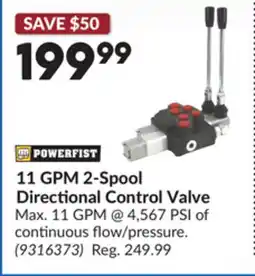 Princess Auto 11 GPM 2-Spool Directional Control Valve offer