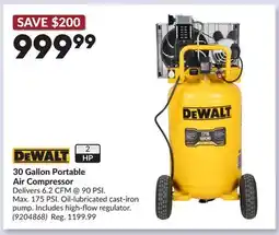 Princess Auto 30 Gallon Portable Air Compressor offer