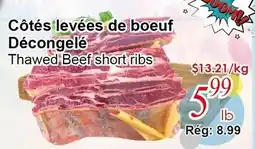 Marche C&T Côtés levées de boeuf Décongelé offer