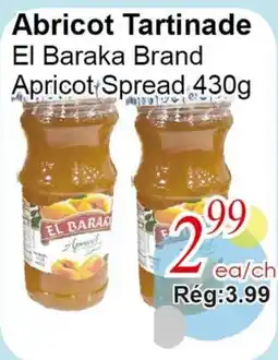 Marche C&T El Baraka Brand Apricot Spread offer