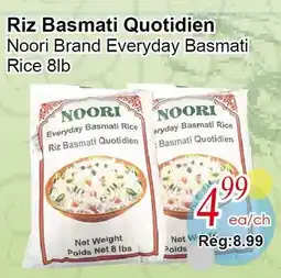 Marche C&T Noori Brand Everyday Basmati Rice 8lb offer
