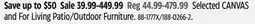 Canadian Tire CANVAS And For Living Patio/Outdoor Furniture offer