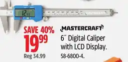 Canadian Tire MASTERCRAFT 6 Digital Caliper with LCD Display offer