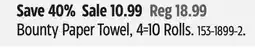 Canadian Tire Bounty Paper Towel offer