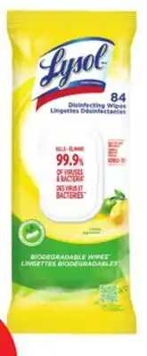 Canadian Tire Lysol Disinfecting Wipes Flat Pack Citrus 84-Wipes offer
