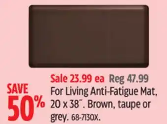 Canadian Tire For Living Anti-Fatigue Mat offer