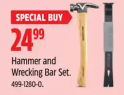 Canadian Tire Maximum Hammer and Wrecking Bar Set offer