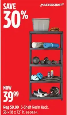 Canadian Tire 5-Shelf Resin Rack offer