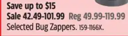 Canadian Tire Selected Bug Zappers offer
