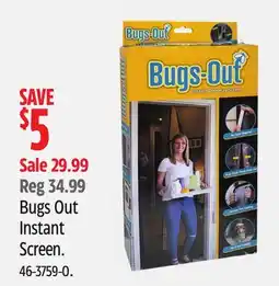 Canadian Tire Bugs Out Instant Screen offer