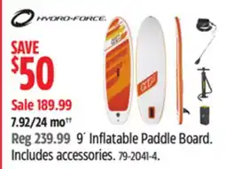 Canadian Tire 9´ Inflatable Paddle Board offer