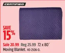 Canadian Tire Moving Blanket offer