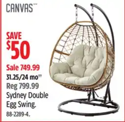 Canadian Tire CANVAS Sydney Double Egg Swing offer