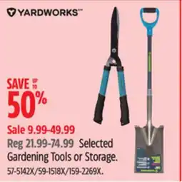 Canadian Tire Selected Yardworks Gardening Tools or Storage offer