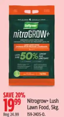 Canadian Tire Golfgreen Nitrogrow+ Lush Lawn Food offer
