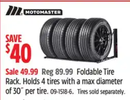 Canadian Tire Motomaster Foldable Tire Rack offer