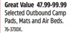 Canadian Tire Selected Outbound Camp Pads, Mats and Air Beds offer
