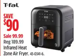 Canadian Tire T-fal Infrared Heat Zone Air Fryer offer