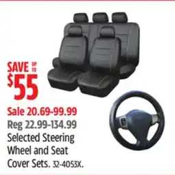 Canadian Tire Selected Steering Wheel and Seat Cover Sets offer
