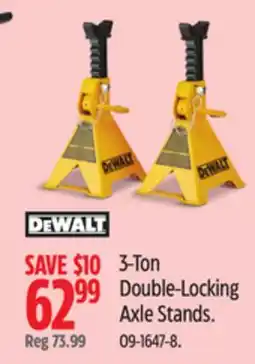 Canadian Tire DEWALT 3-Ton Double-Locking Axle Stands offer
