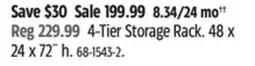 Canadian Tire MAXIMUM 4-Tier Storage Rack offer