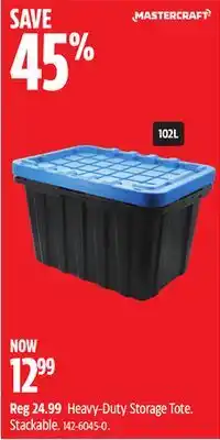 Canadian Tire Heavy-Duty Storage Tote offer