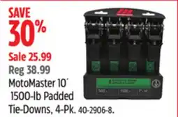 Canadian Tire MotoMaster 10´ 1500-lb Padded Tie-Downs, 4-Pk offer