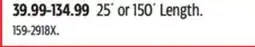 Canadian Tire 25´ or 150´ Length offer