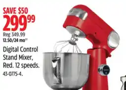 Canadian Tire Cuisinart Digital Control Stand Mixer, Red offer